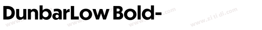 DunbarLow Bold字体转换 DunbarLow Bold字体转换